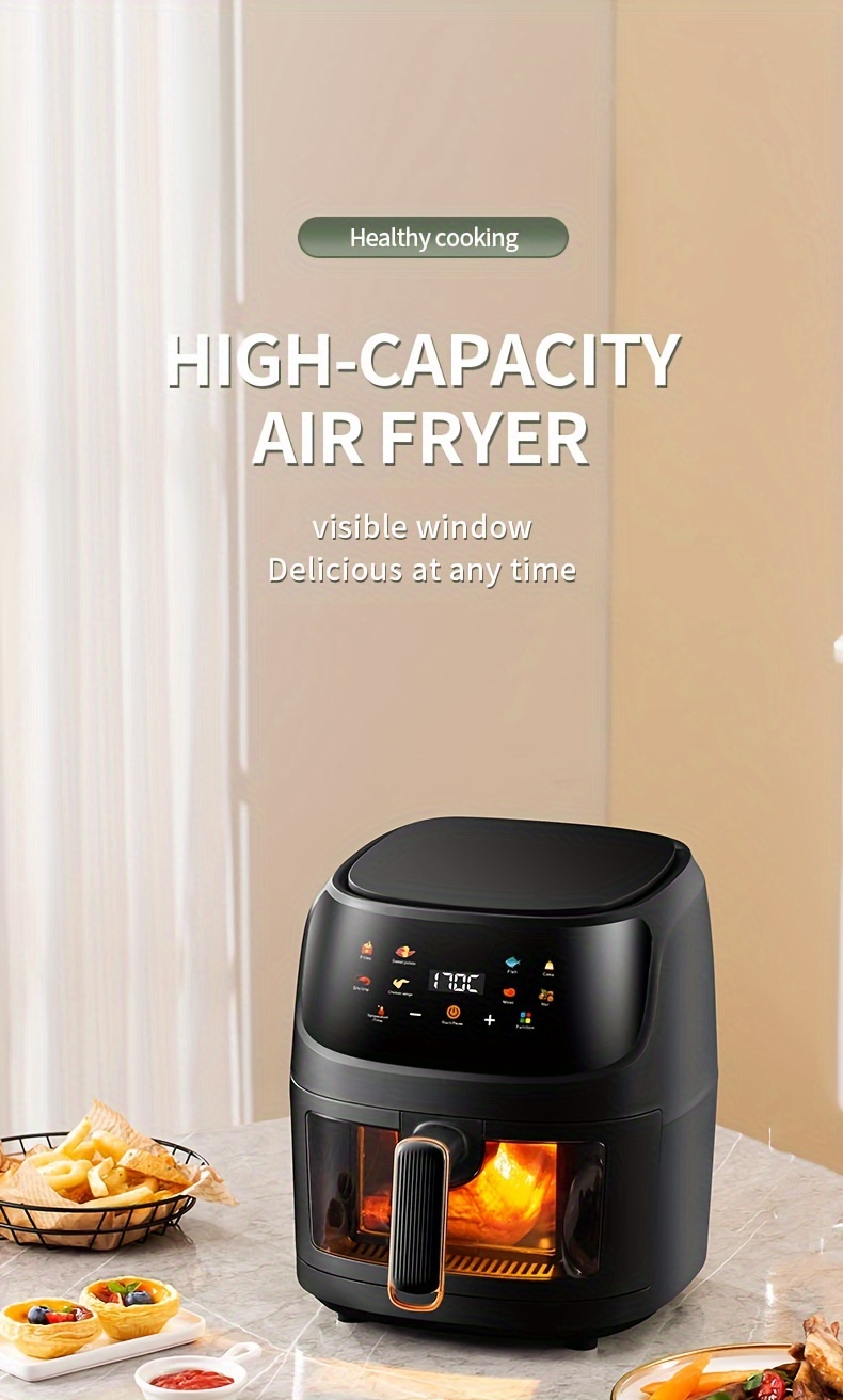 Air Fryer Home Smart Touch Screen 6l Gran Capacidad Inglés - Temu