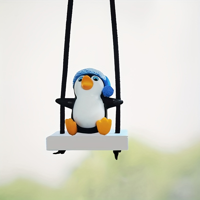 Niedlicher Schwingender Pinguin-anhänger Auto-rückspiegel, Hängende  Dekoration, Auto-innenzubehör, Verpassen Nicht Tollen Angebote