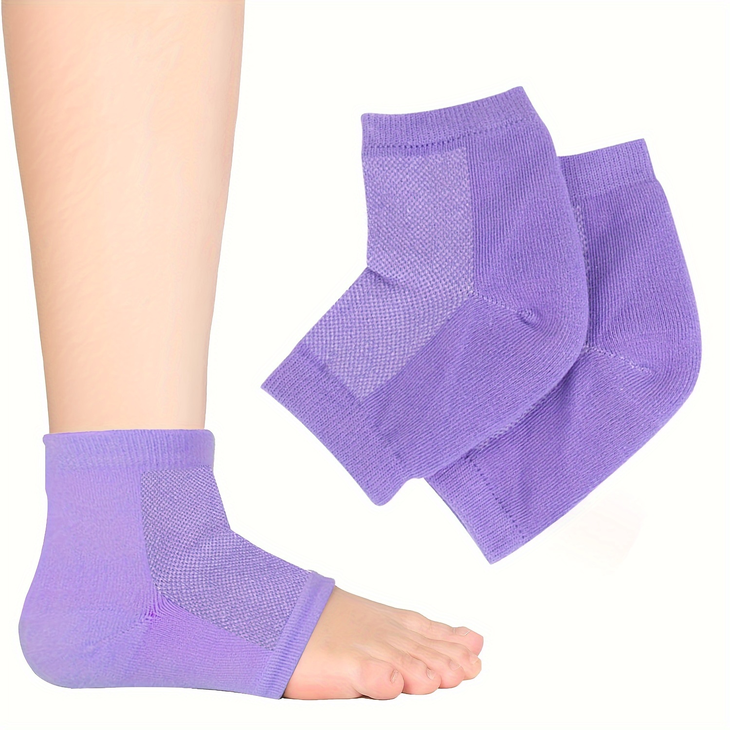 Gel Heel Socks Soft Moisturizing Socks Cracked Heel - Temu Philippines