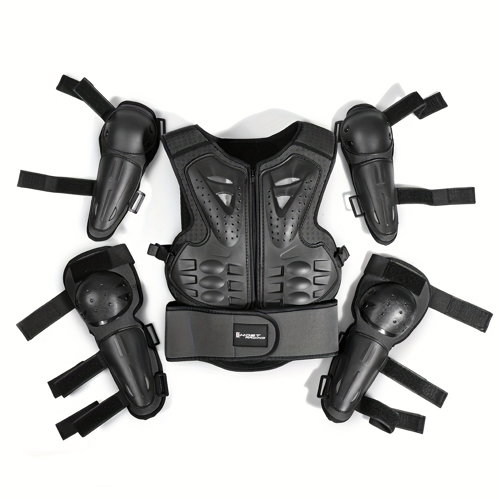 Azusumi Équipement de protection de moto pour enfants - Réglable - Équipement  pour poitrine, dos, bras, coude, genou : : Auto et Moto