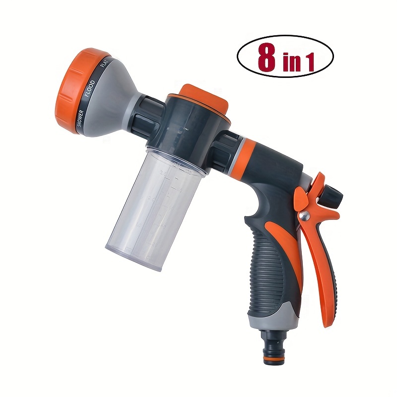 8 in 1 Outdoor Dog Washer And Garden Hose Nozzle Perfect For - Temu