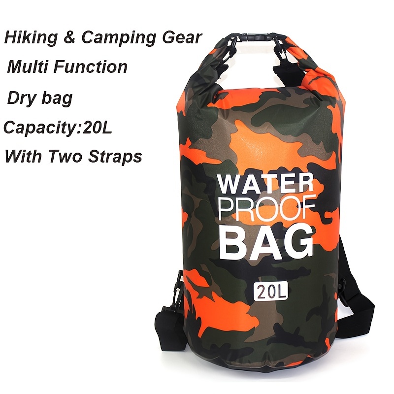 

1pc Outdoor Camouflage Large-capacity Waterproof Storage Bag, For Outdoor Mountaineering, Cycling, Swimming, Camping