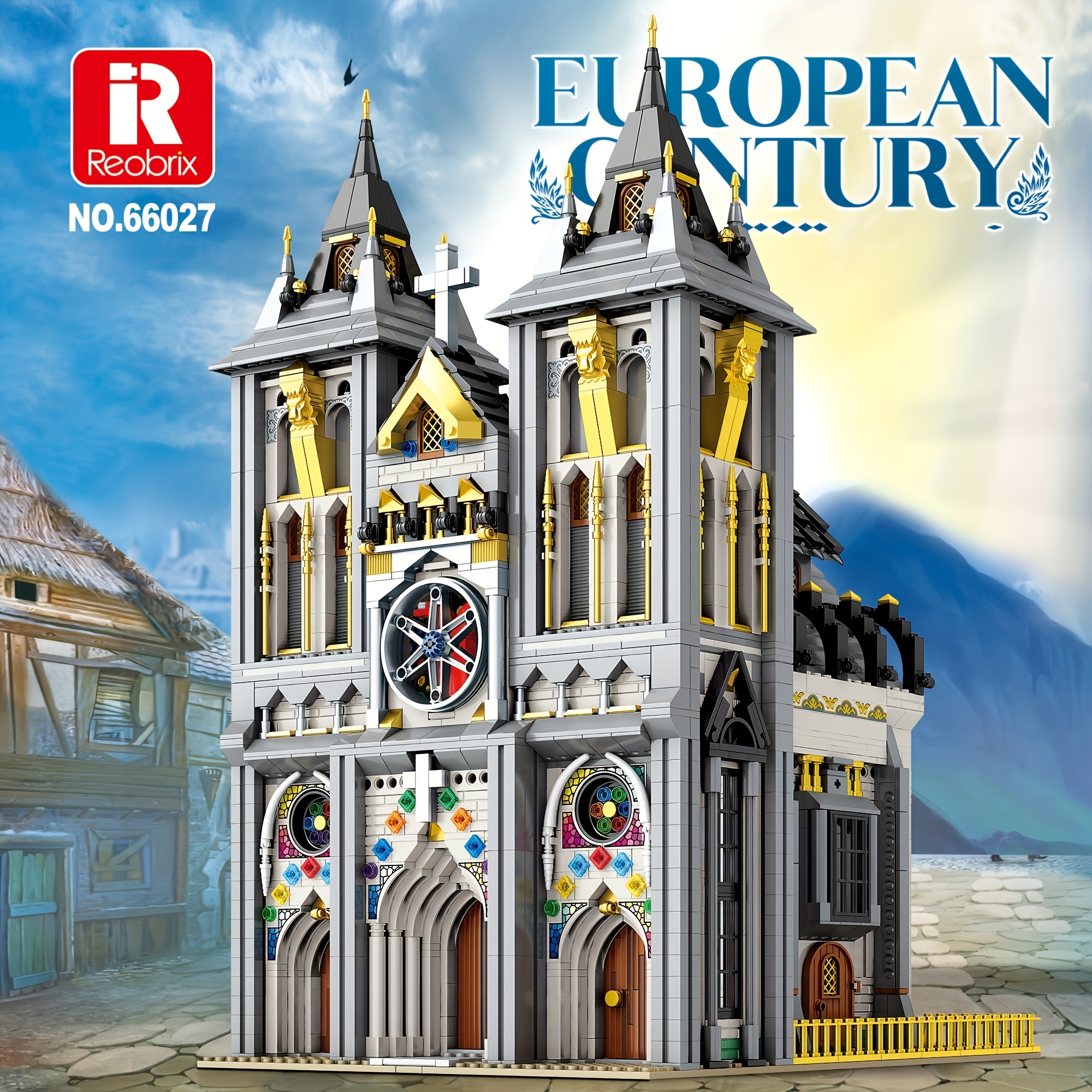 Reobrix 2922 Pezzi Bazar Medievale Europeo Building Block Modello Chiesa  Medievale Città Street View Horror Castello Edificio Con Luci Regalo Di  Halloween Bambini Educativo Giocattolo Fai Da Te Adulto Decorazione  Domestica Regalo 