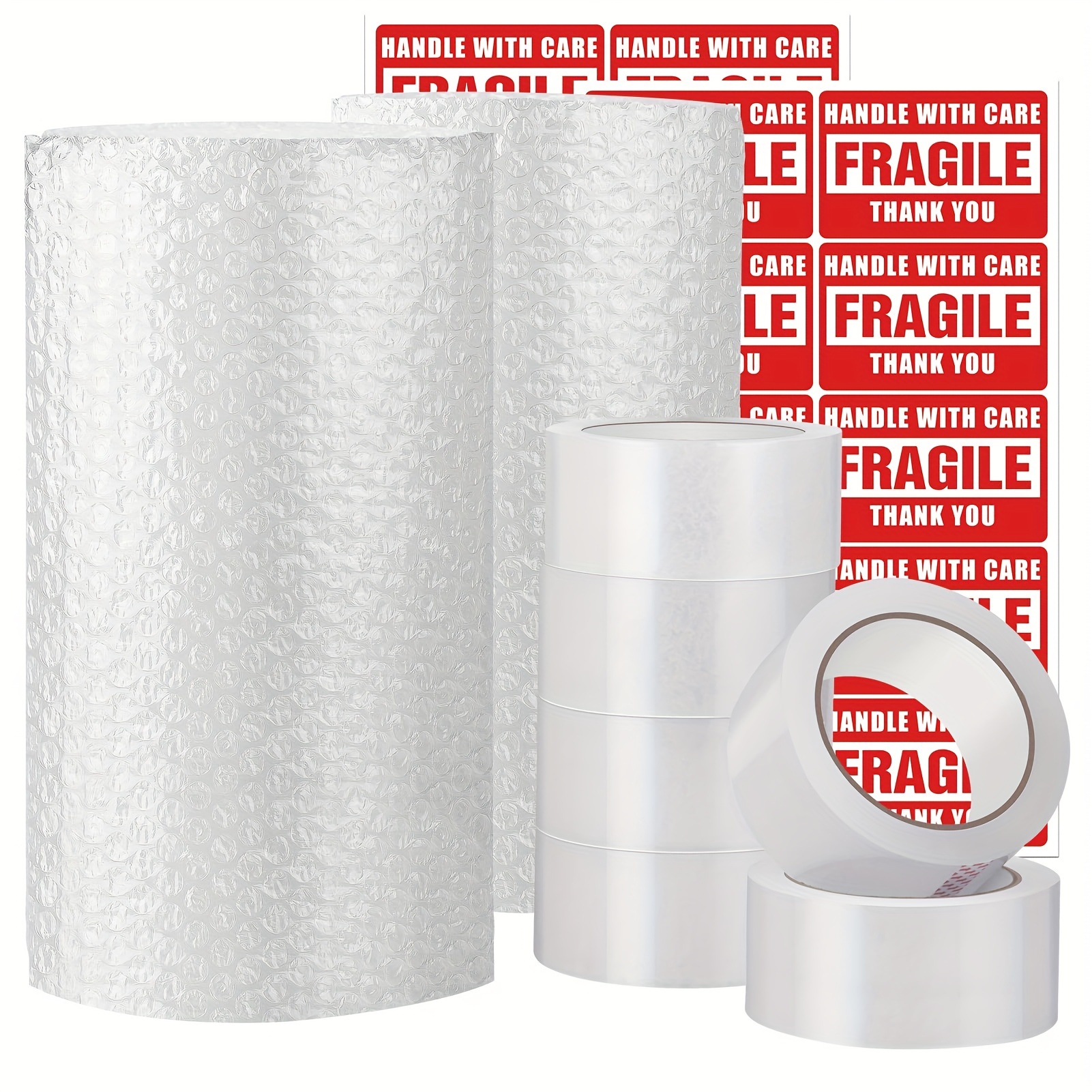  Rollos de embalaje protector de burbujas de color - 3/16  pulgadas (12 pulgadas de ancho x 175 pies de largo, verde) : Productos de  Oficina