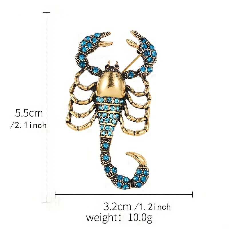 Scorpion Animal Charm Brooch Pin