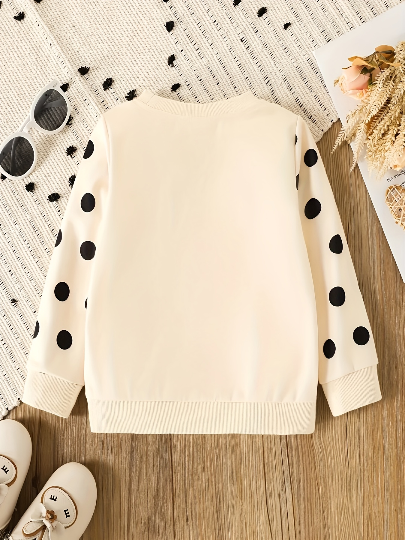 Polka discount dot sweatshirt