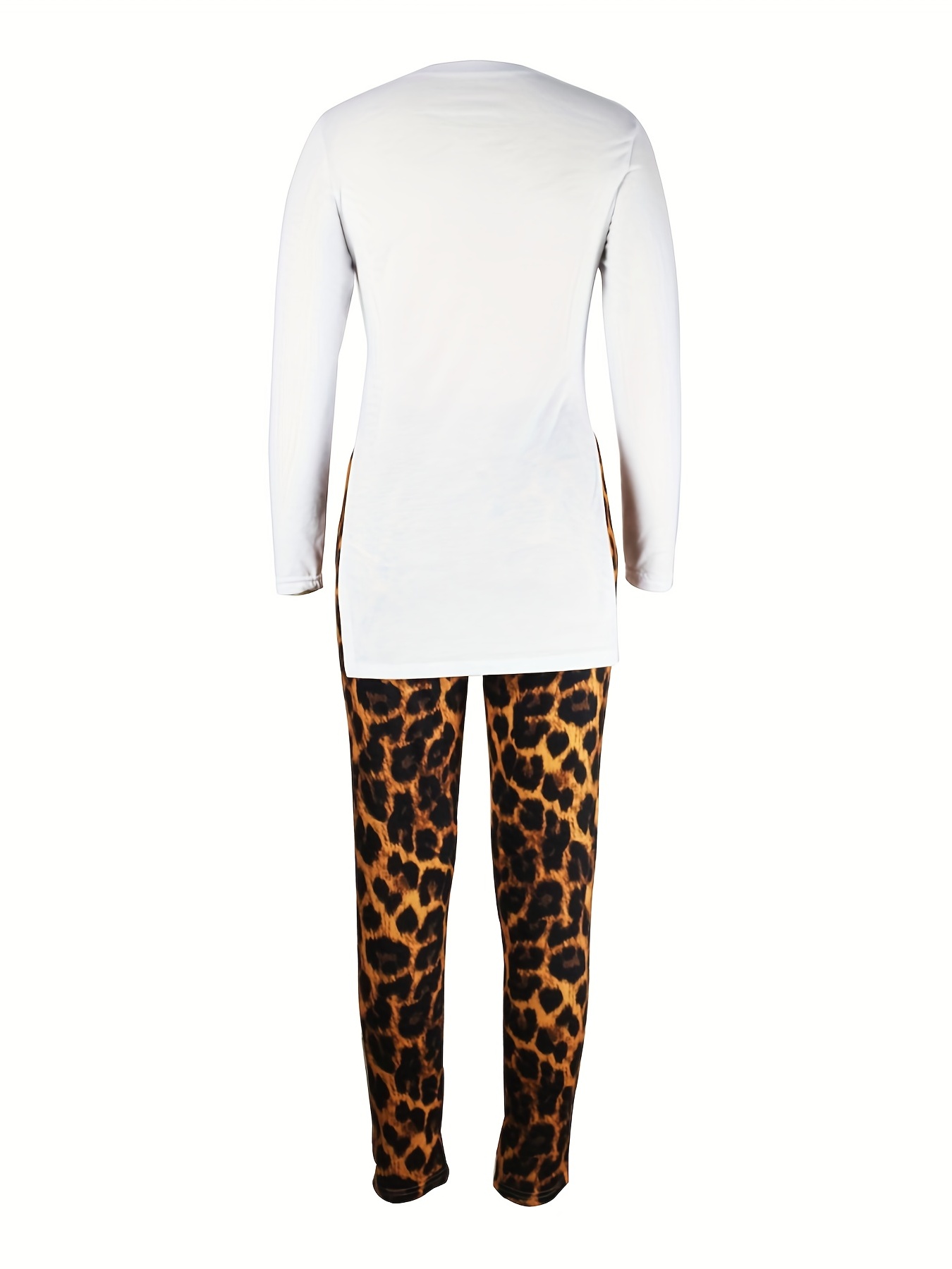 Leopard Print T-Shirt & Leggings Set