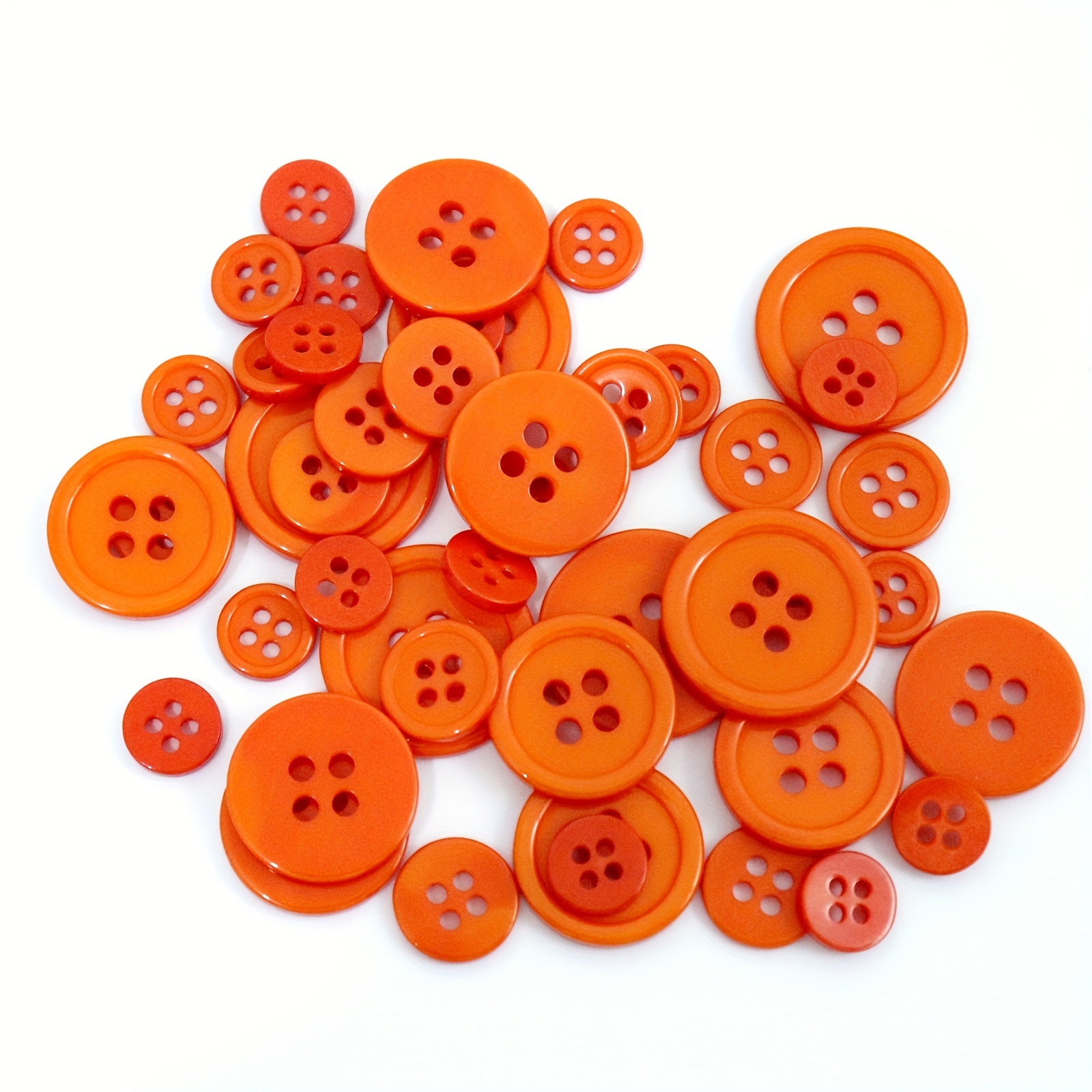 45pcs Resin Button Basic Sewing Buttons for DIY