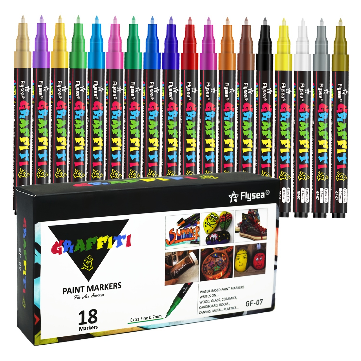 Acrylic Marker Pens waterproof For Stones And Eggs For Wood - Temu