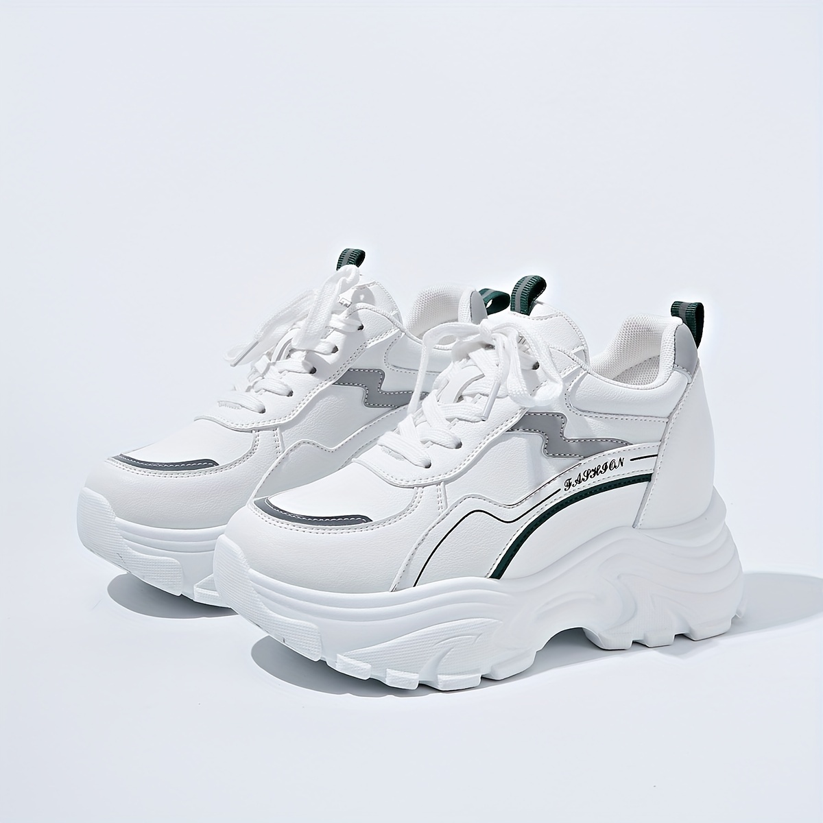 Women's Thick Bottom Sport Shoes Lightweight Non slip Chunky Sneakers