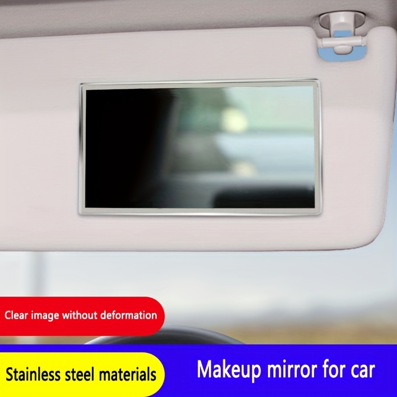  Miroir de maquillage HD portable auto-adhésif en acier