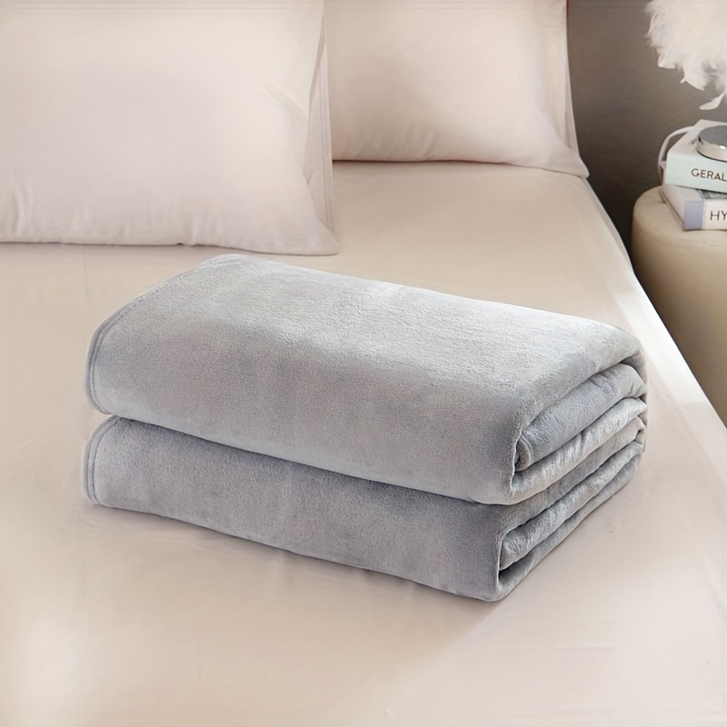 Solid Color Plush Blanket Soft Warm Fluffy Throw Blanket Nap - Temu