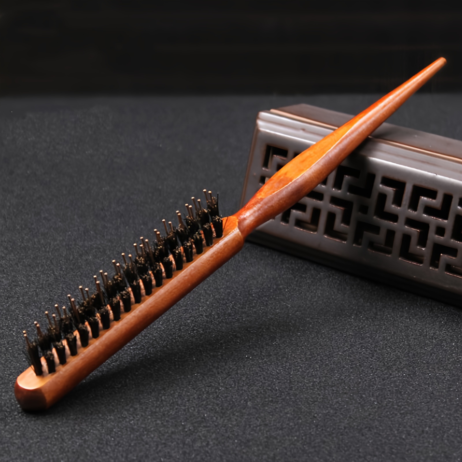 

1pcs Professional Salon Teasing Back Hair Brush Wooden Slim Line Comb Anti-static Hair Styling Brush