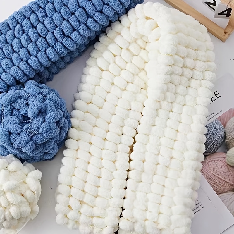 135g Thick Woolen Big Pom Pom Yarn Soft Baby Cashmere Yarn Hand Knitting  Crochet Yarn for DIY Cushion;135g Thick Woolen Big Pom Pom Yarn Soft Yarn  Hand Knitting Crochet Yarn 