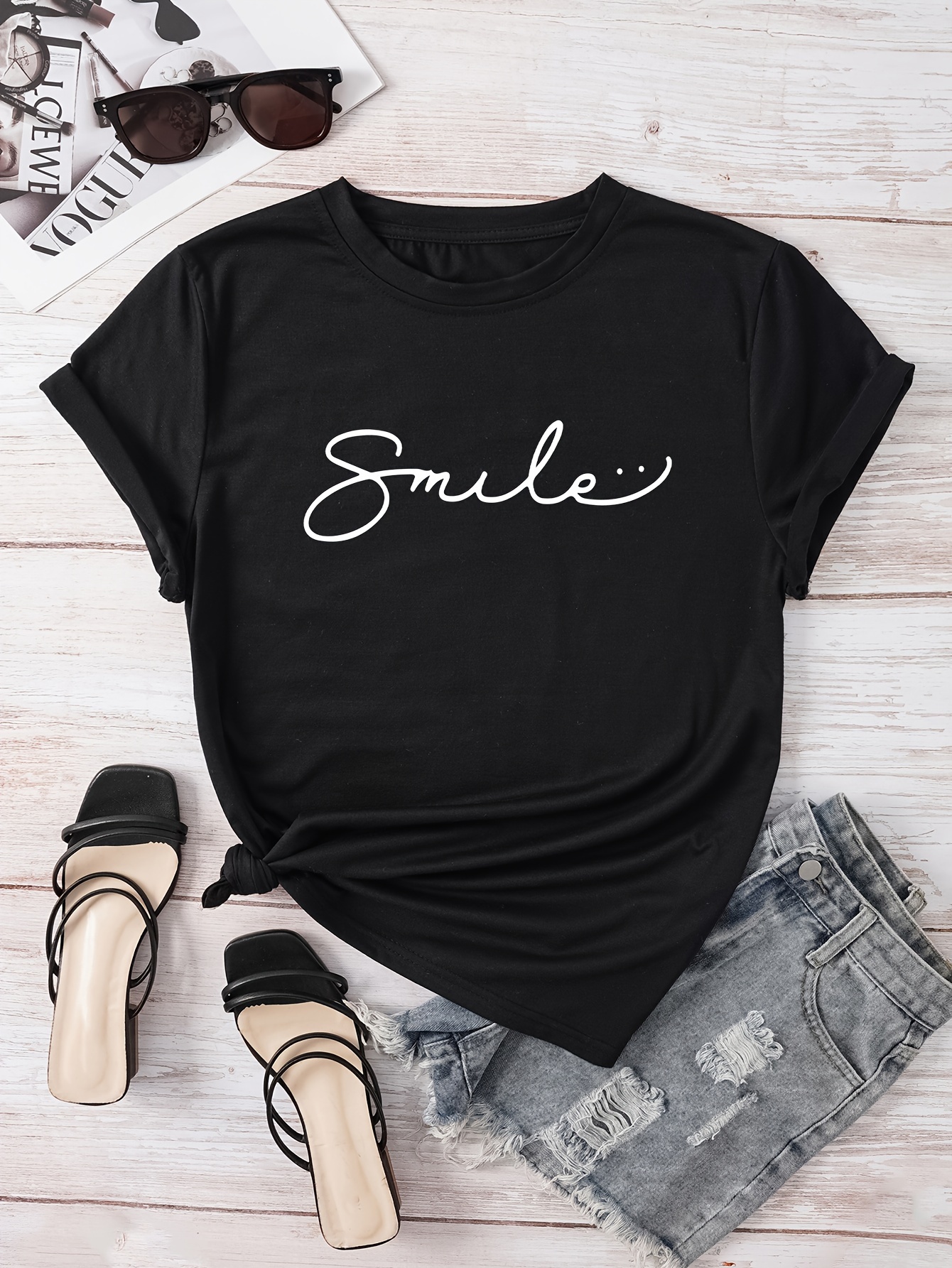 Smile T Shirt - Temu Canada