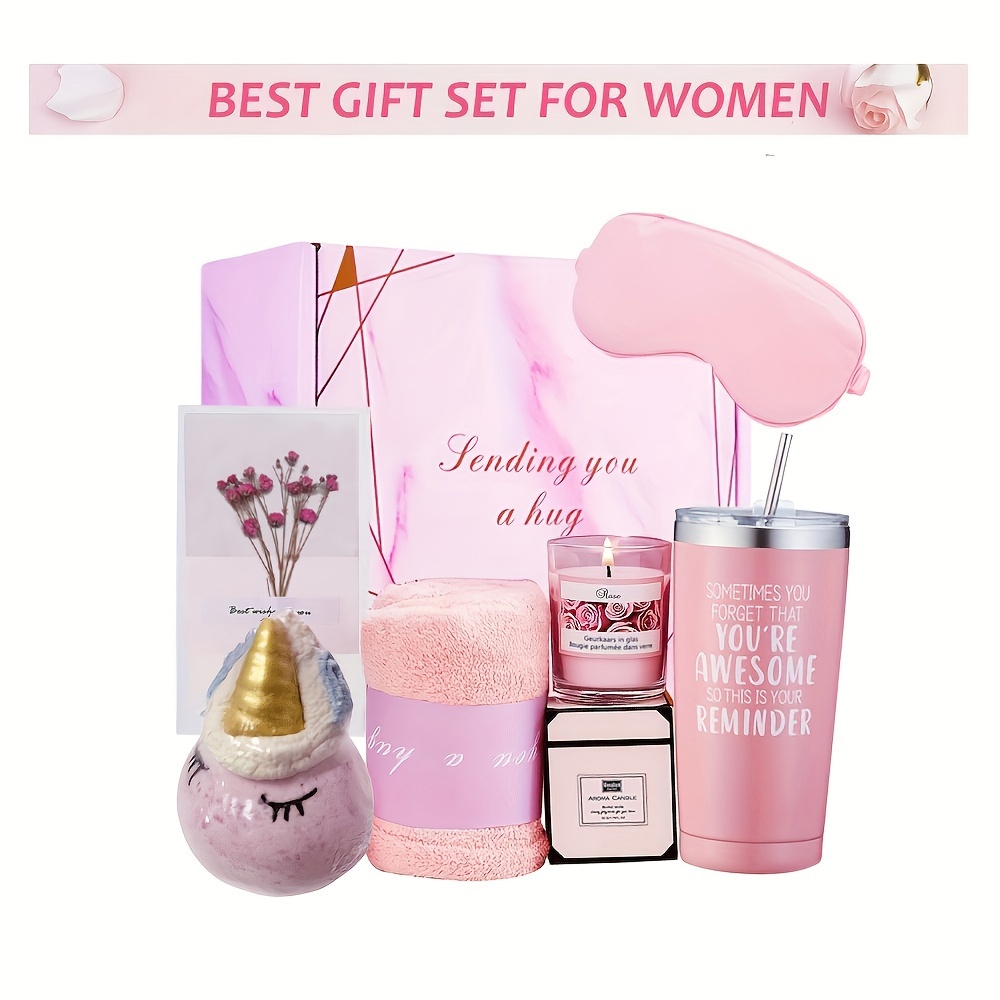 Gifts for Women, Birthday Gifts for Women, Unique Spa Relaxing Gift Basket  Set for Best Friends Female Women Her Sister Mom Wife Girlfriend