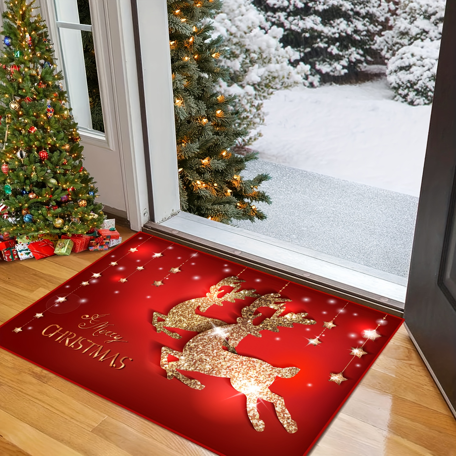 Christmas Decor Christmas Doormats Floor Mats Anti - Temu