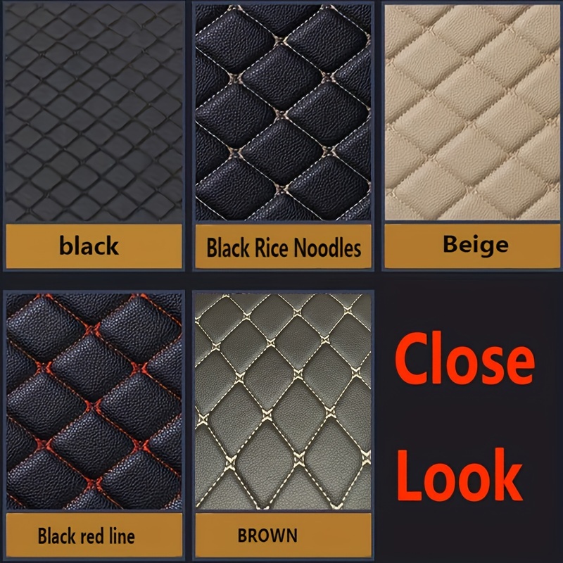 Waterproof Leather Car Mats Set of 4