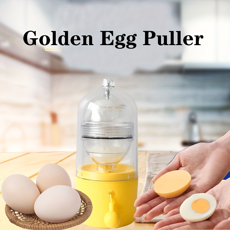 1pc, Golden Egg Maker - Manual Egg Shaker for Scrambling and Mixing Eggs -  Perfect for Hard Boiled Eggs and Egg Whites and Yolks - Kitchen Gadget and