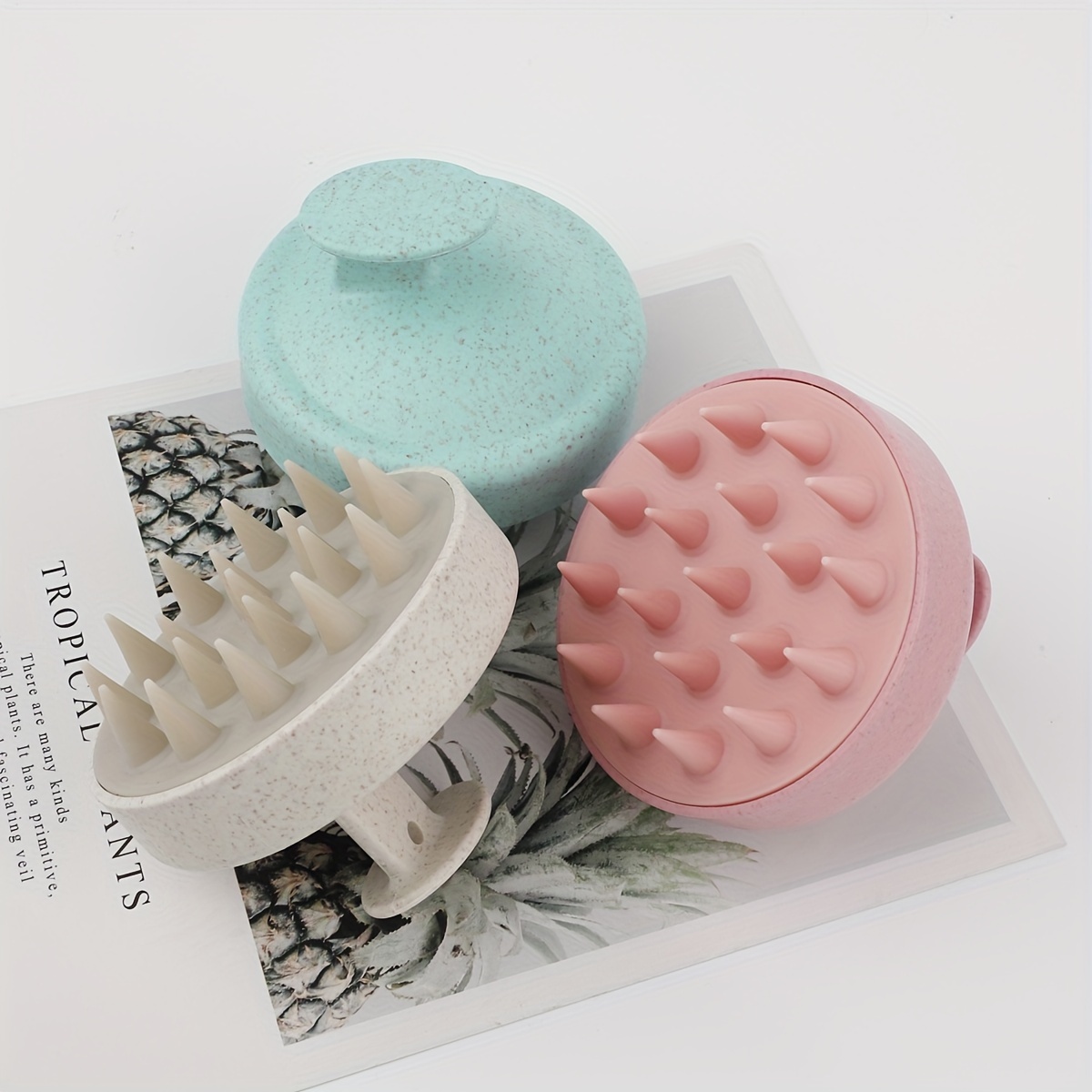 1pc Silicone Hair Washing Brush, Plastic Massage Brush, Hair Washing Comb, Hair Washing Massager, Hairdressing Bath Tool