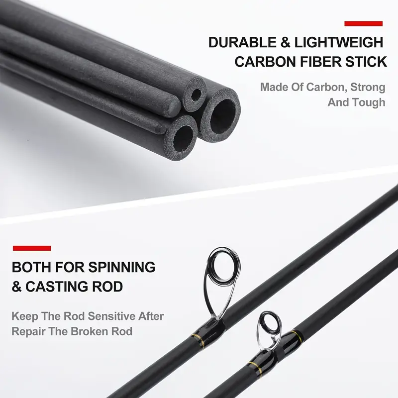 Goture 9 pièces/21 pièces bâton de Fiber de carbone de - Temu Canada