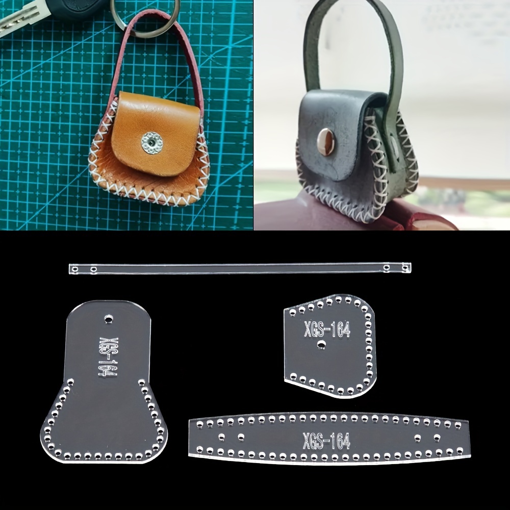 Handbag Acrylic Template Leather Pattern DIY Hobby Leathercraft Sewing  Pattern Lady handbag Bag Acrylic Template Leather Pattern Tool Kit