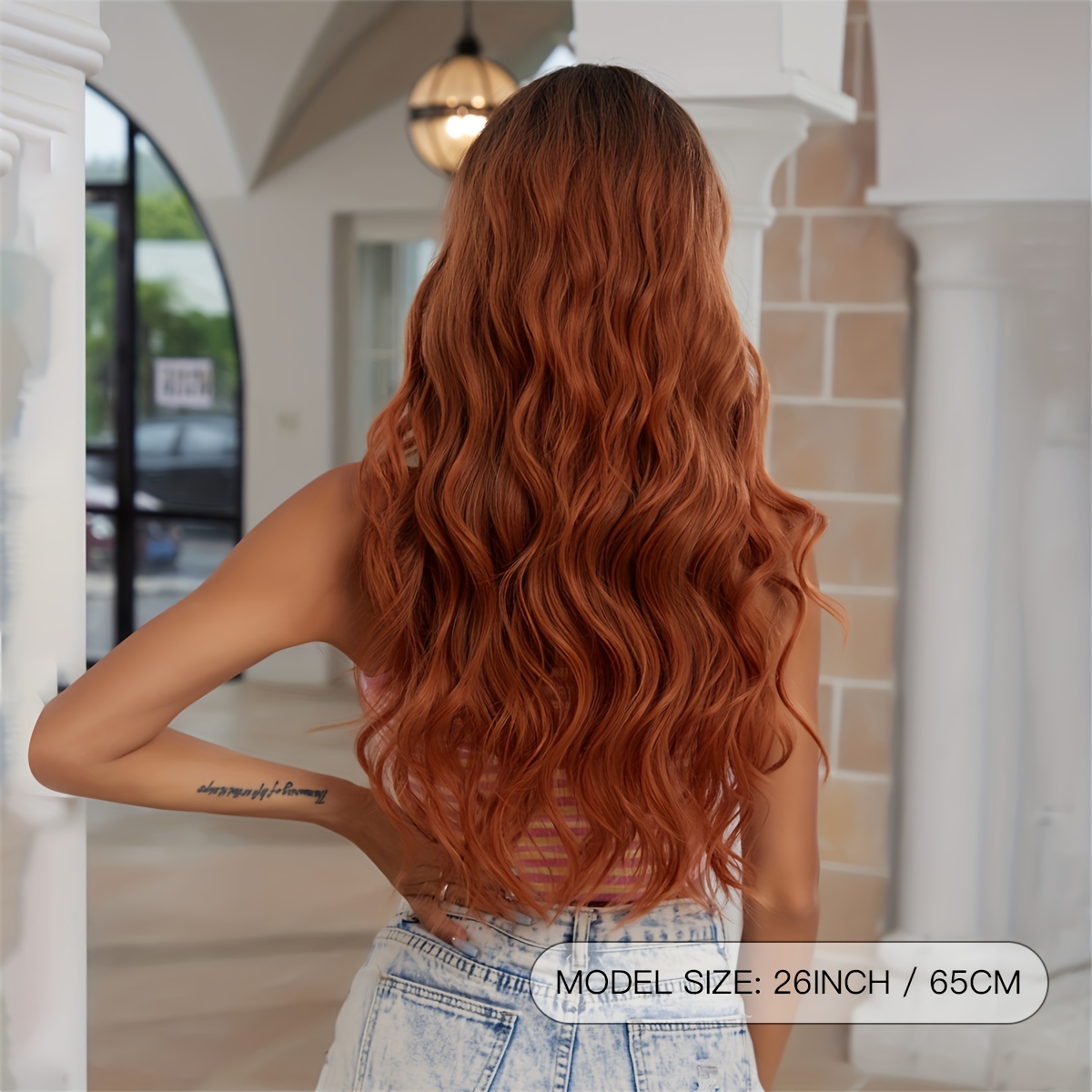 red and brown ombre hair