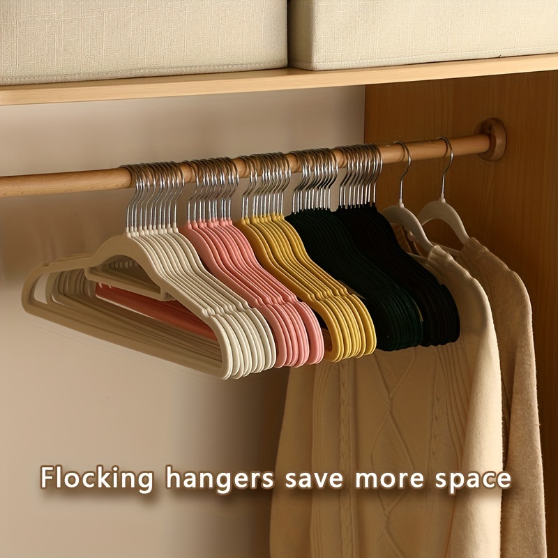 10pcs/set Gray Plastic Coating Clothes Hangers For Adults, Non-slip &  Traceless, Space Saving, Suitable For Wardrobe And Laundry