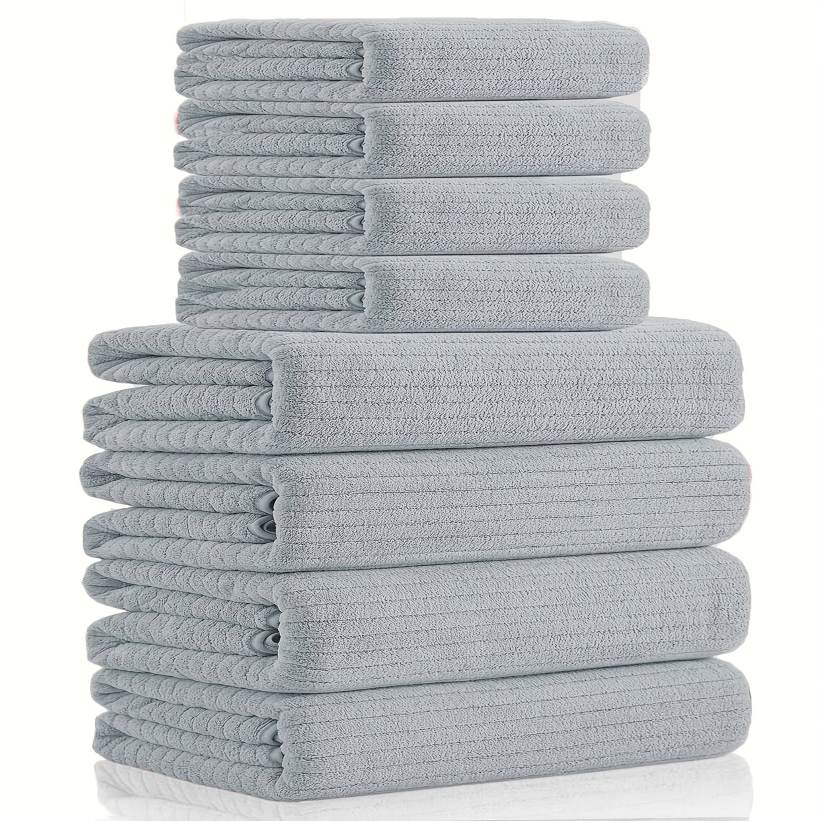 Solid Color Bath Towel Highly Absorbent Towels For Body - Temu