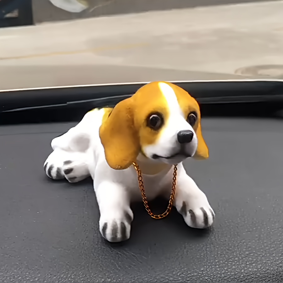 Cute Dog Animals Model Car Ornament Car Dashboard Decoration - Temu