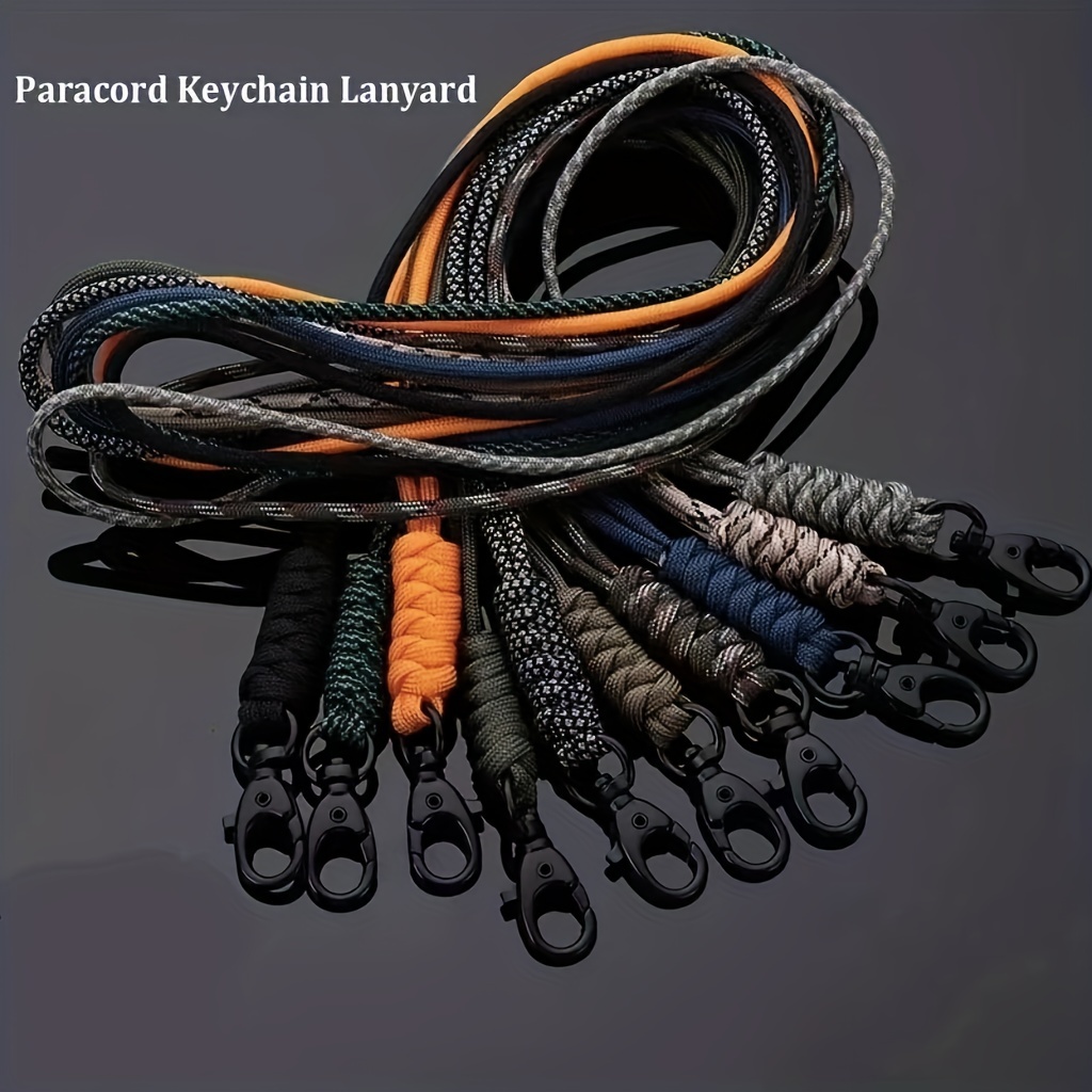 Anti lost Paracord Lanyard Buckle Keys Work Id Mobile Phones