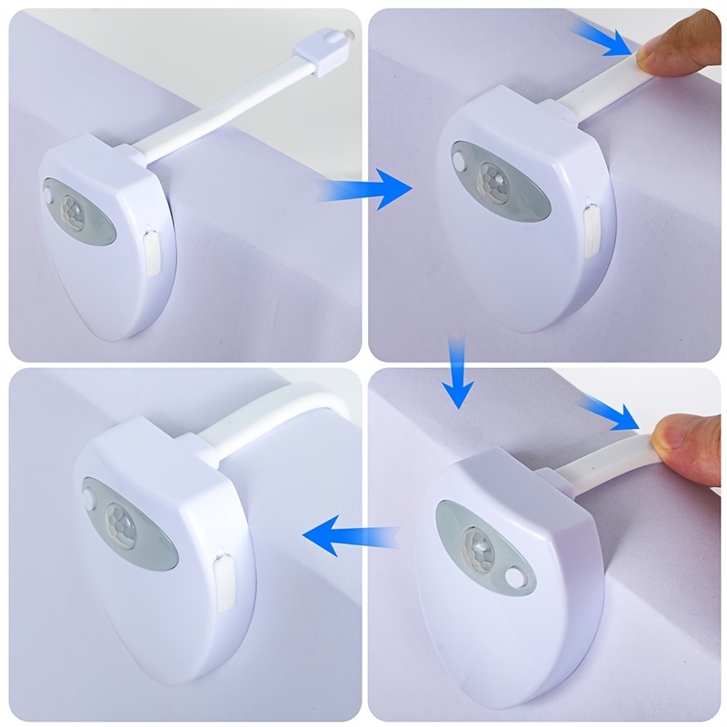 1pc Induction Hanging LED Toilet Light, Motion Activated Toilet