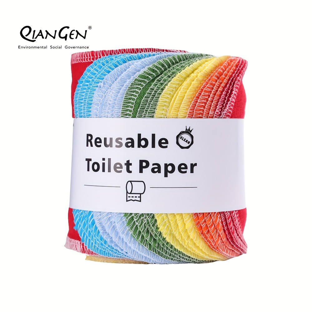 RAINBOW Paperless Towel 100% Reusable Cotton Flannel, Kitchen Hand