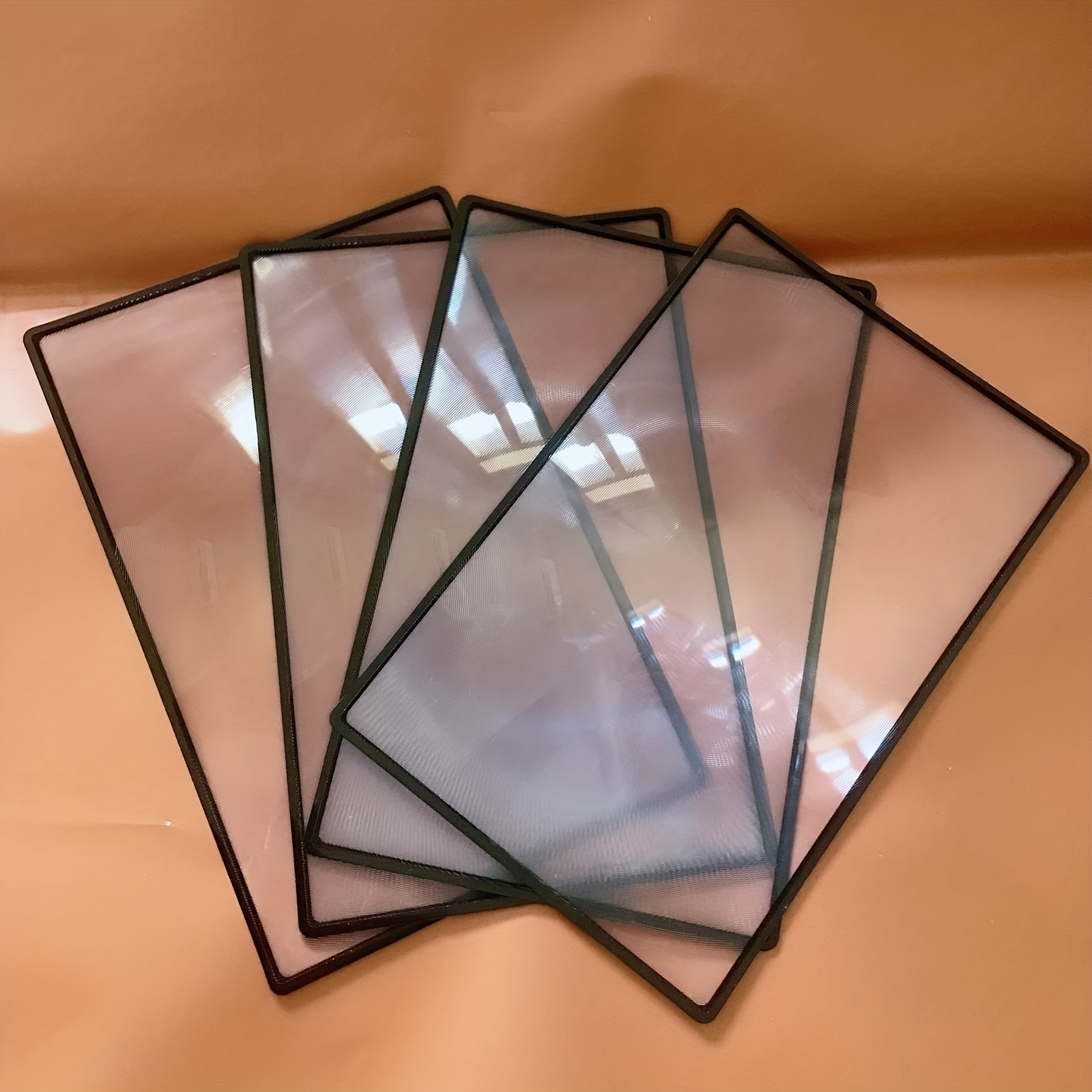 4pcs PVC Magnifying Glass 180x120 Business Card Type