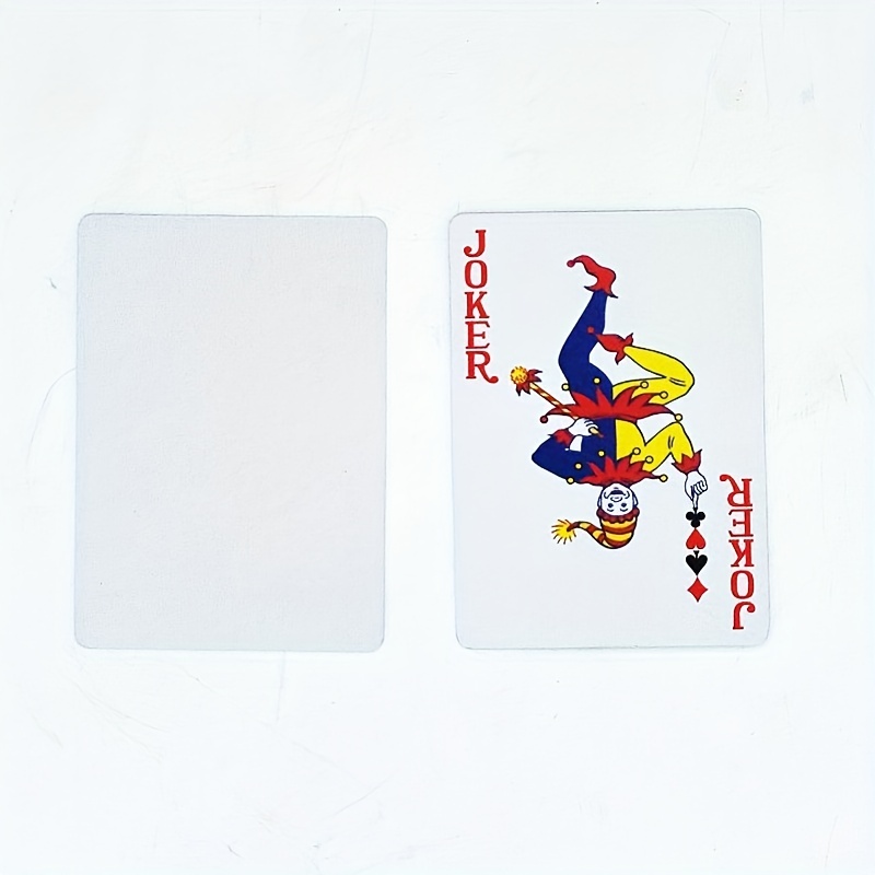 Sublimation Blank Paper Playing Cards Heat Transfer Printing DIY