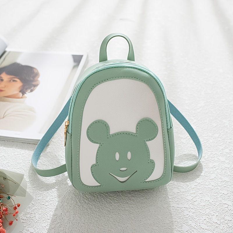 Cartoon Pattern Mini Zipper Backpack Women's Bags
