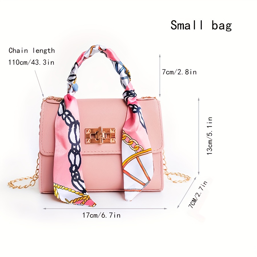 New Women's Fashion Versatile Solid Color Chain Shoulder Mini Square Bag