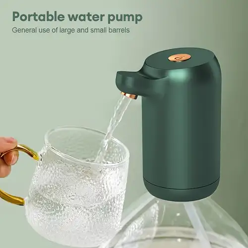 Automatische elektrische Wasserpumpe Gallonen Wasserspender  Wiederaufladbare universelle geräuschfreie Wasserflaschenpumpe mit Schalter  und USB-Kabel für Home Office Out