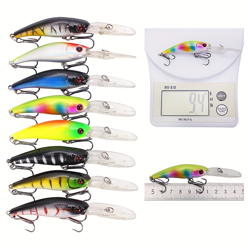 Fishing Lure Set Kit Mixed Size Fishing Lures Bait Tackle - Temu