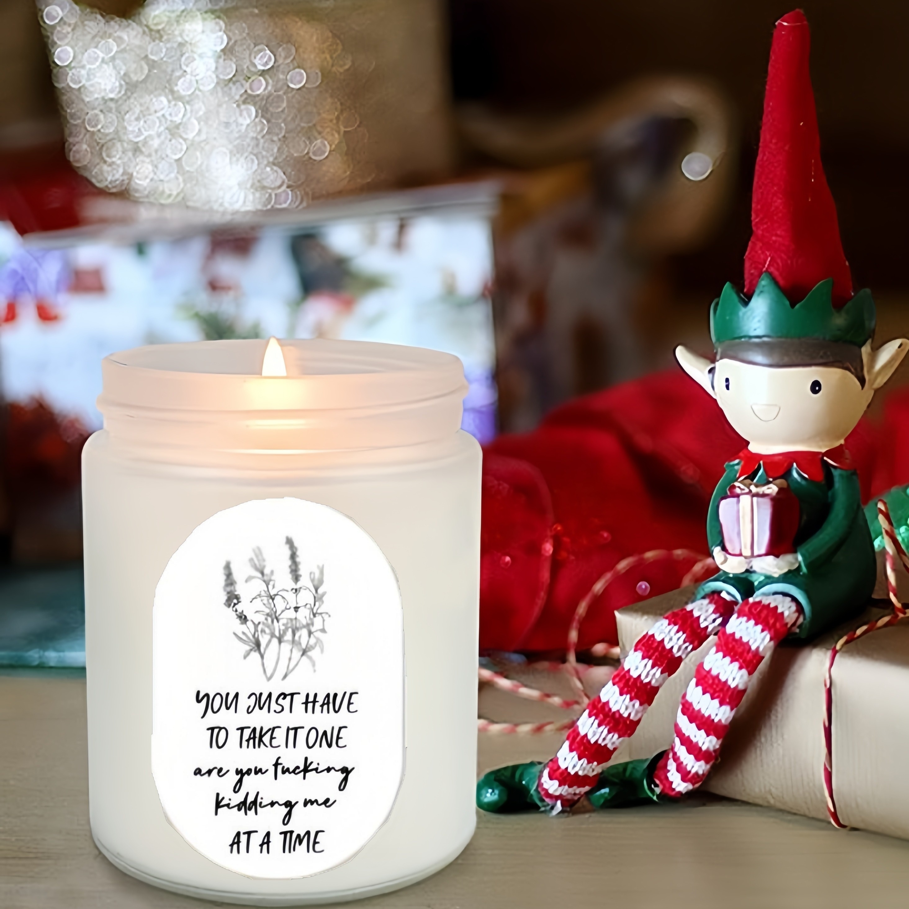 Funny Christmas Candle Christmas Gifts Holiday Decor 