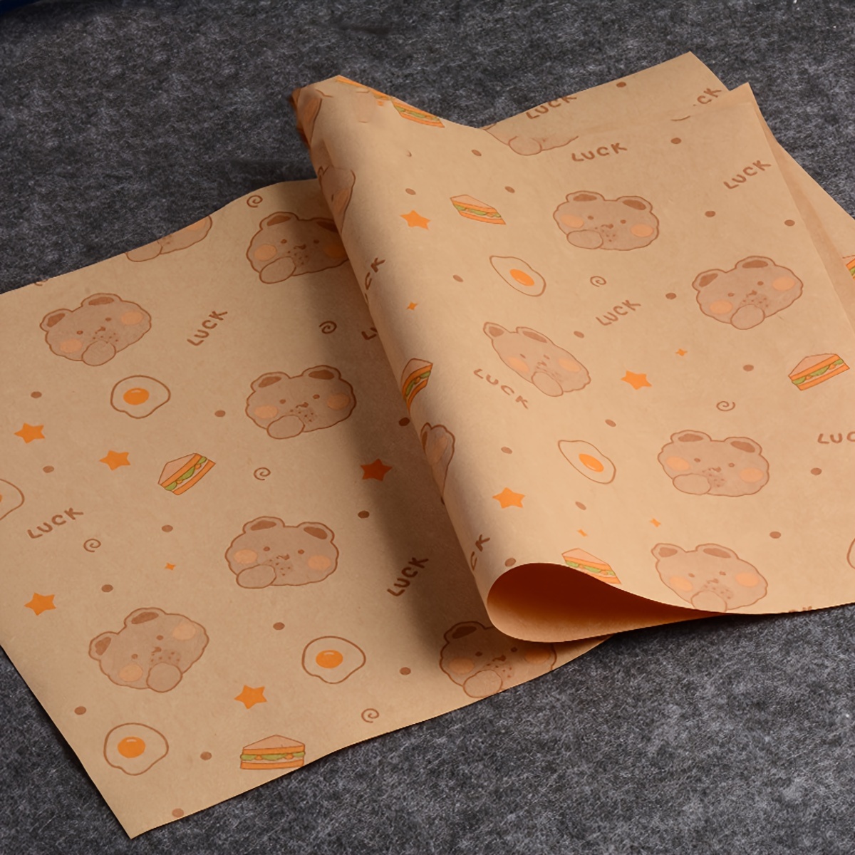 Cute Vintage Printed Wax Paper Sheets Grease Resistant Food - Temu
