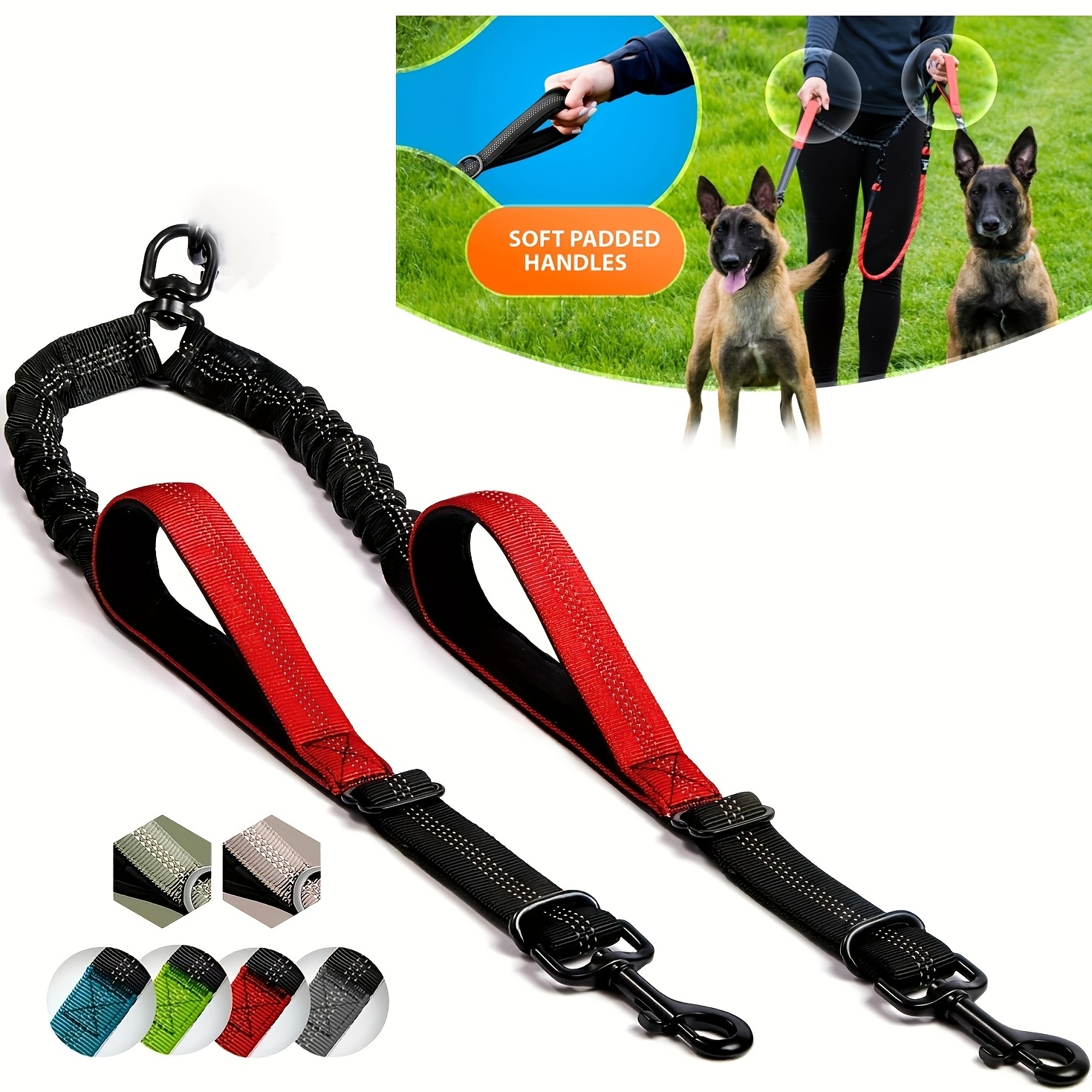 Reflective Dog Lead Slip Roap Pets Leash For Small, Medium, Large And Extra  Heavy Dogs And Cats