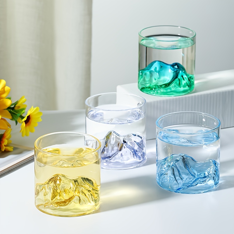 3d Glass Cup, Mountain Inside Glass Water Cup, High Borosilicate