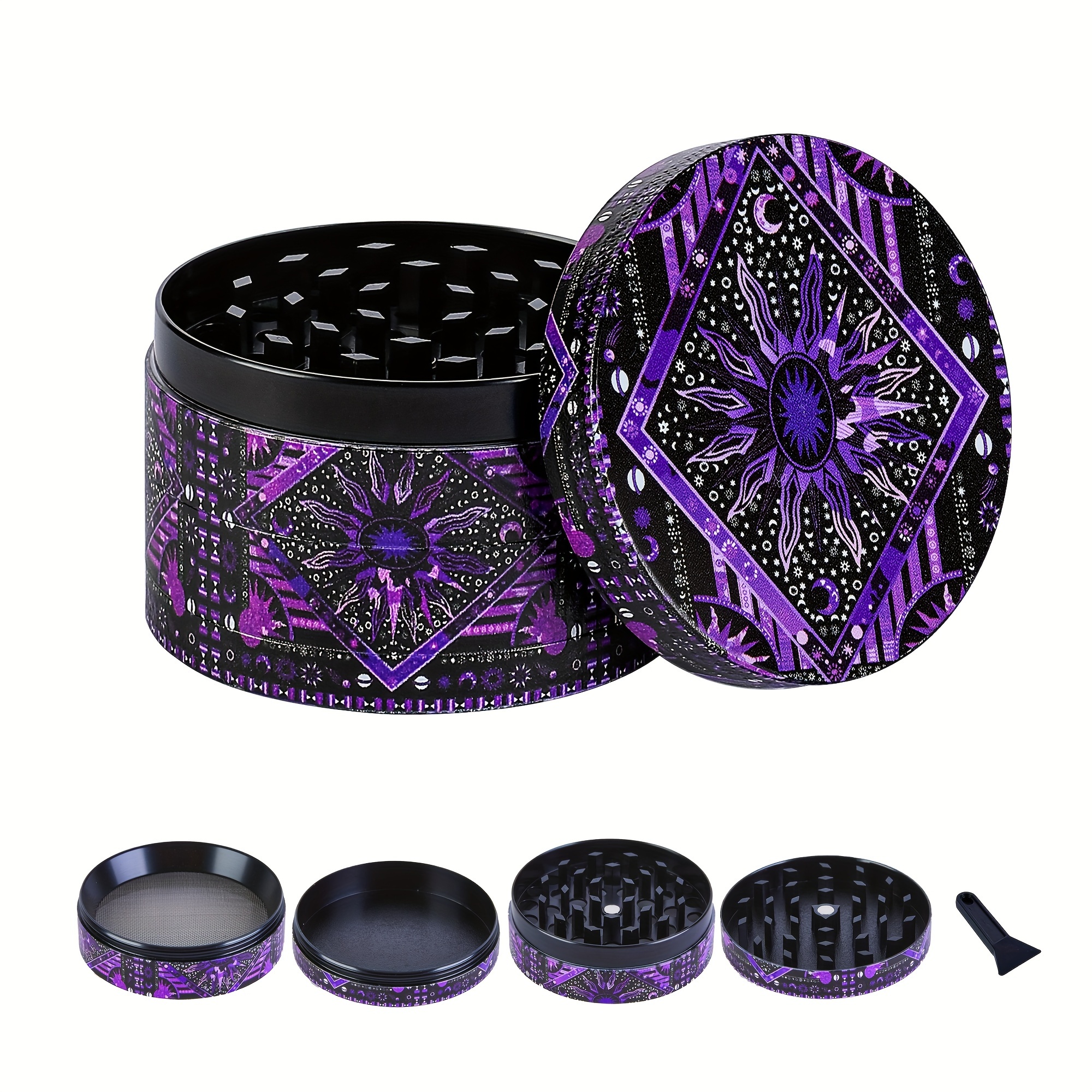 .com: Ooze Flow Grinder Blue Spice Grinder - Two Piece Twist Grinder  - Dry Herb Grinder - Herb Mill - Spice Mill - Tobacco Grinder - Plastic  Grinder - Stash Jar Top 