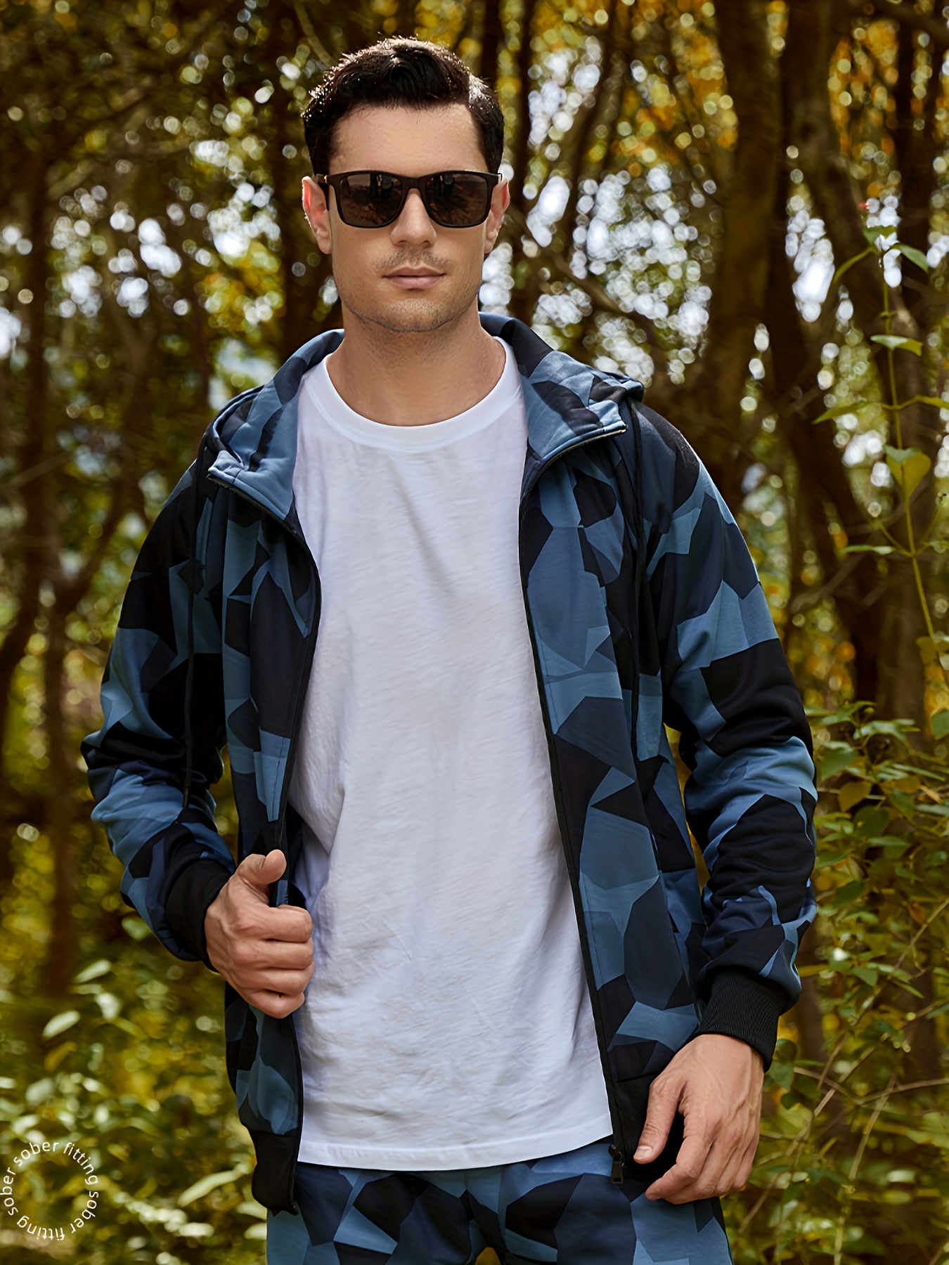 Camo drawstring clearance jacket