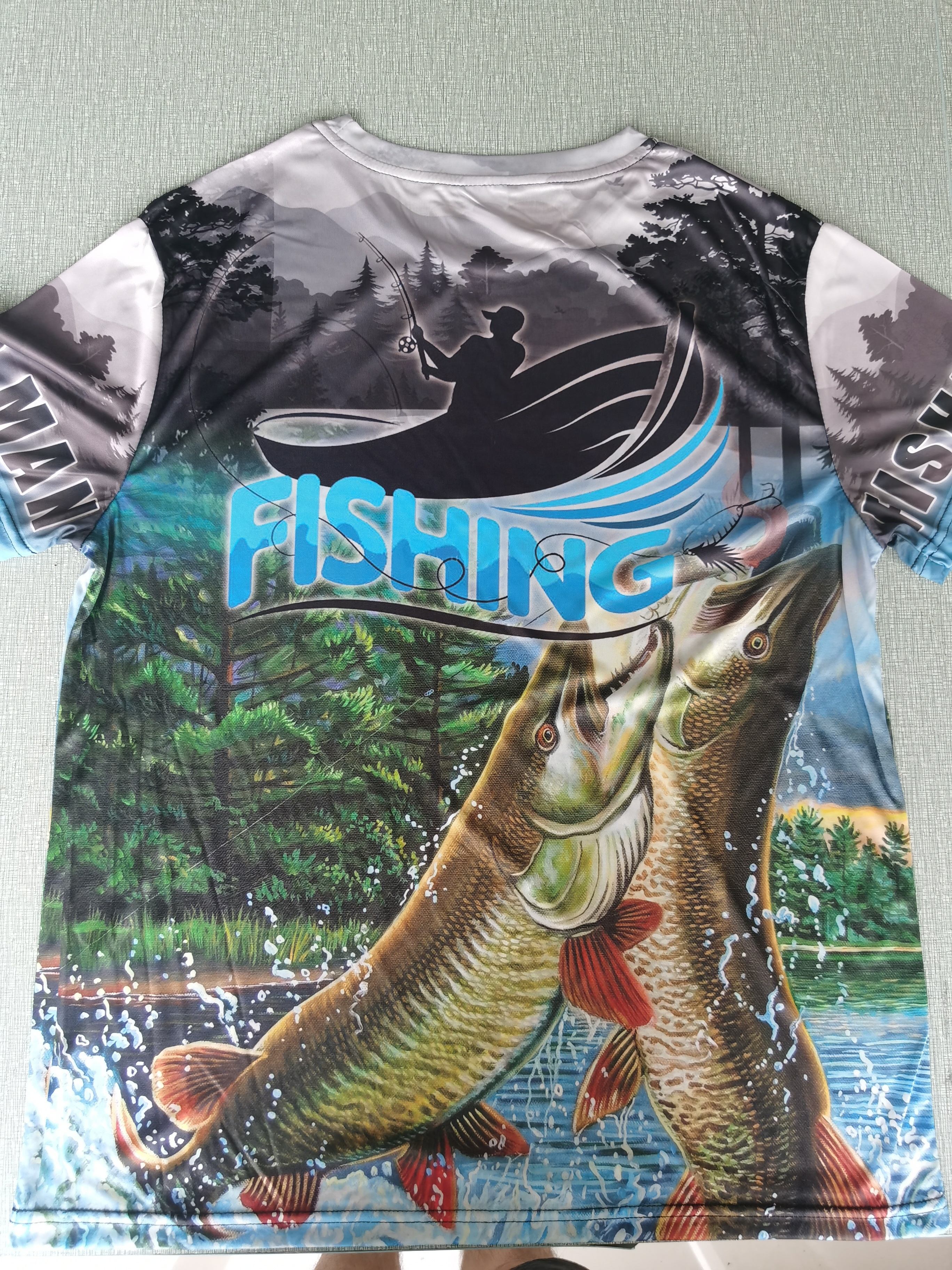 Fishing Theme Various 3d Digital Pattern Print Men's Graphic