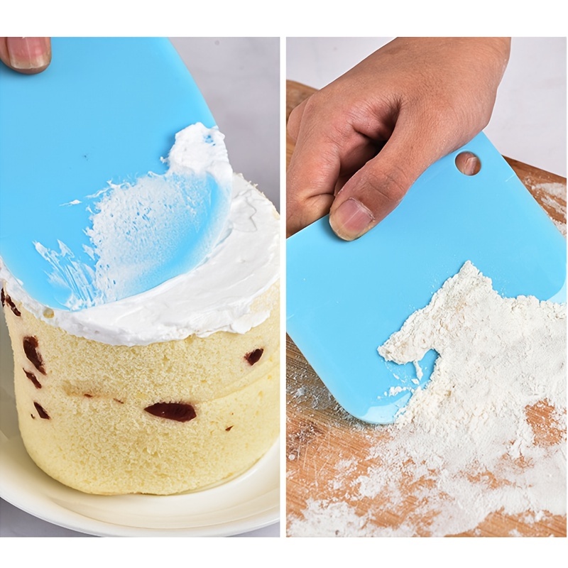 Plastic Dough Scraper Knife Smooth Pastry Spatula Baking Tool 3PCS Cake  Cutter N