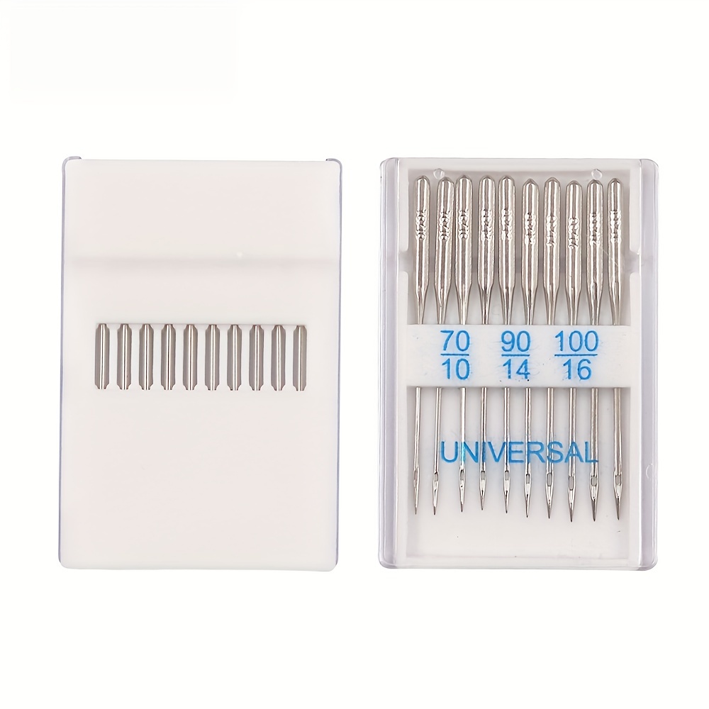 40 Pcs Home Sewing Machine Needles Size 75/11, 90/14, 100/16, Universal Sewing Needles for Brother Singer Janome