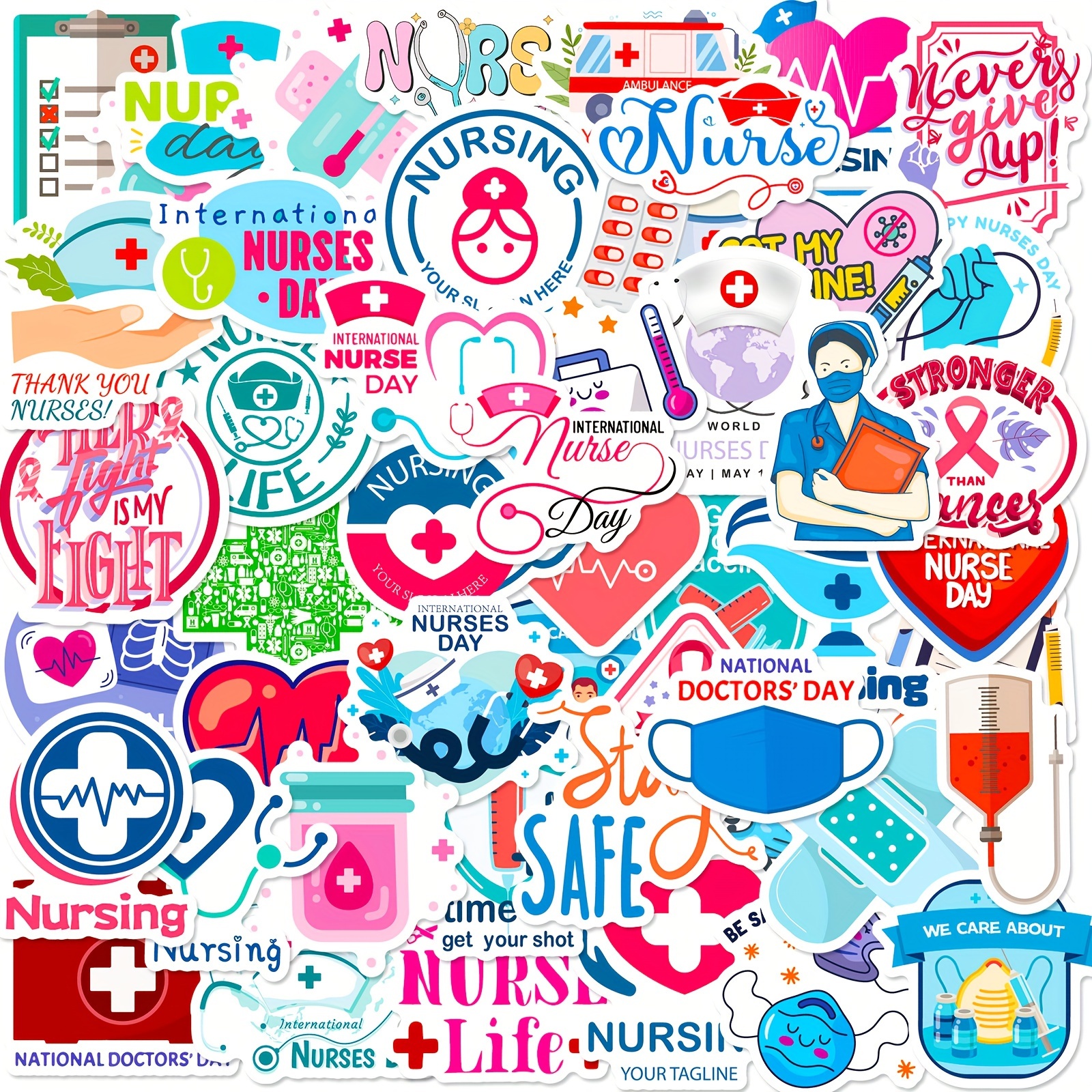 Cartoon Nurse Stickers Nursing Stickers Gifts Nurse - Temu