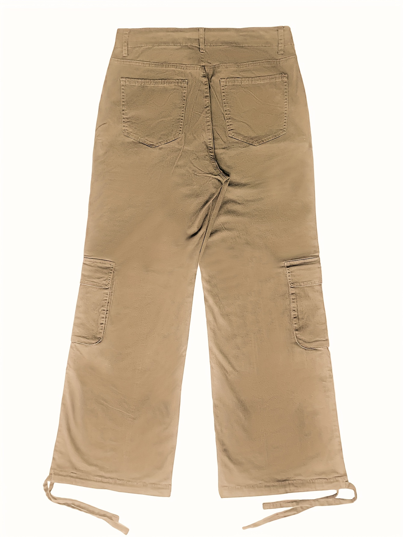 High Waist Vintage Cargo Pants Hiking Streetwear Flap - Temu Canada